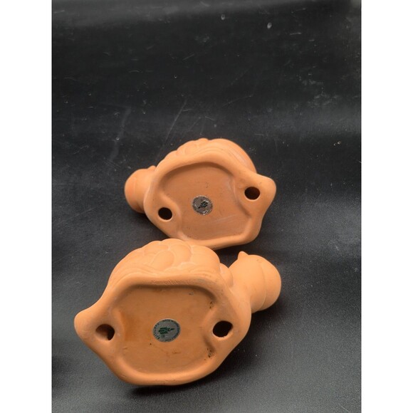 Partylite Set of 2 Turte Terrecotta Candle Holders with Battery Operated Candles - Picture 14 of 16